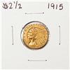 Image 1 : 1915 $2 1/2 Indian Head Quarter Eagle Gold Coin