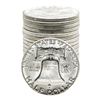 Image 2 : Roll of (20) Brilliant Uncirculated 1963 Franklin Half Dollar Coins