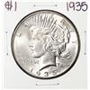 Image 1 : 1935 $1 Peace Silver Dollar Coin