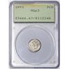 Image 2 : 1852 Three Cent Silver Coin PCGS MS63 Old Green Rattler