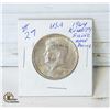 Image 1 : ?64 KENNEDY SILVER HALF DOLLAR COIN