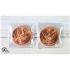 Image 2 : 2 ONE OUNCE COPPER BULLION COINS