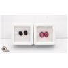 Image 1 : #199- HEATED RUBY 3.95CT &  BROWN TOURMALINE 1.70C