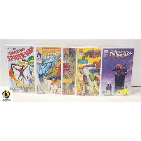 MARVEL COMICS LOT OF 5 AMAZING SPIDER MAN COMICS