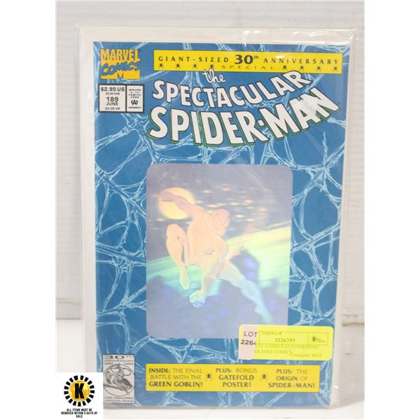 MARVEL COMICS HOLOGRAPHIC SPIDER MAN COMICS