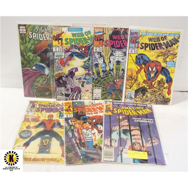 MARVEL COMICS LOT OF 7 SPIDER MAN COMICS