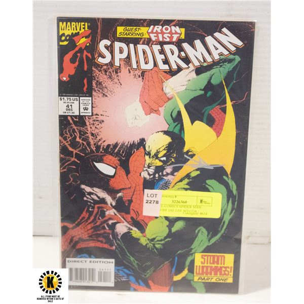 MARVEL COMICS SPIDER MAN SIGNED BY JAE LEE NO COA