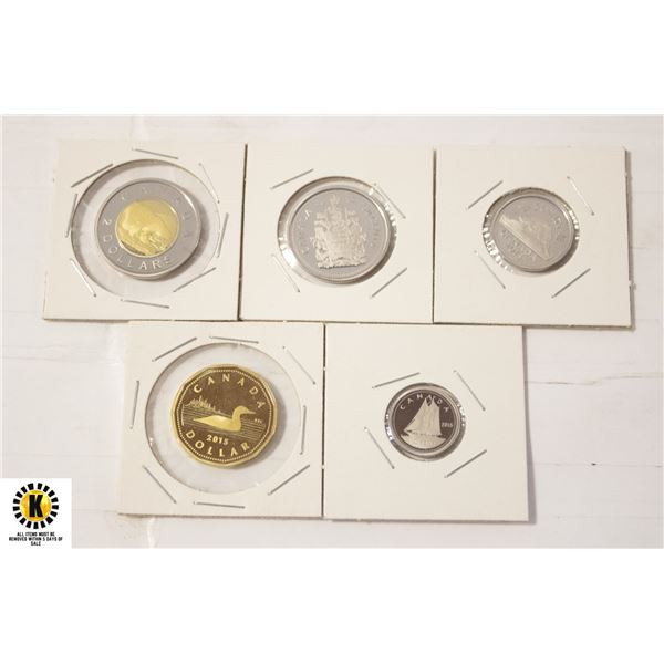 LOT OF VARIOUS CANADA PROOF COINS