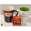Image 1 : TIM HORTONS TIMBITS ORNAMENT + 2 HANDLED MUGS