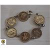 Image 1 : SOUTHERN RHODESIA VINTAGE COIN BRACELET