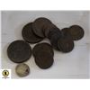 Image 1 : LOT OF OLF VARIOUS WORN COPPER COINS COLLECTION