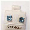 Image 1 : BZ1682-169 10K BLUE TOPAZ 5MM EARRINGS