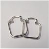 Image 1 : BZ1682-165 SILVER HOOP EARRINGS