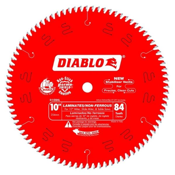 NEW DIABLO 10" SAW BLADE MODEL: D1084L