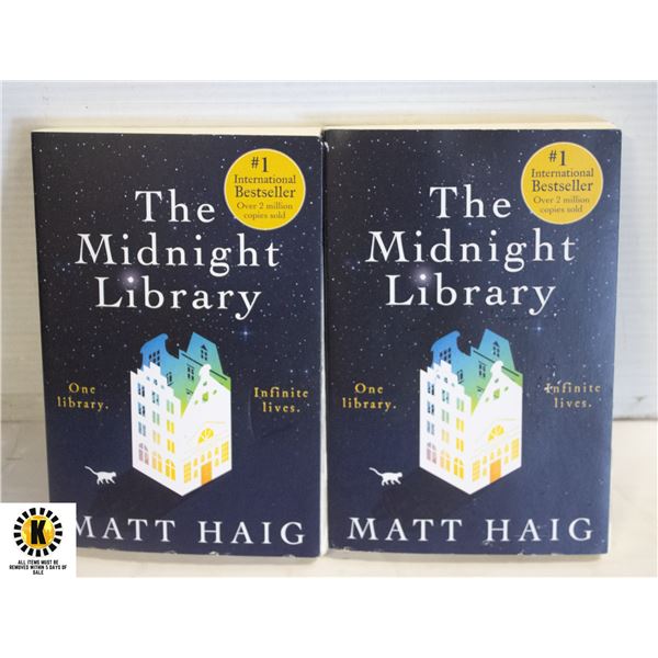 2 PAPERBACK COPIES OF THE MIDNIGHT LIBRARY
