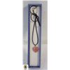 Image 1 : PINK GEMSTONE HEART SHAPED NECKLACE