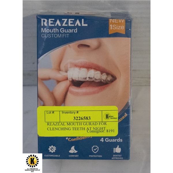 REAZEAL MOUTH GURAD FOR CLENCHING TEETH AT NIGHT