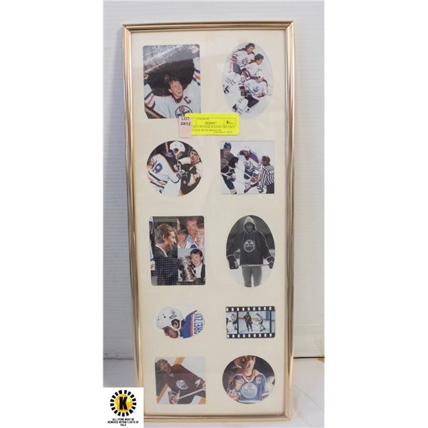 HOCKEY PLAYER WAYNE GRETZKY PICTURES WITH BRASS FR