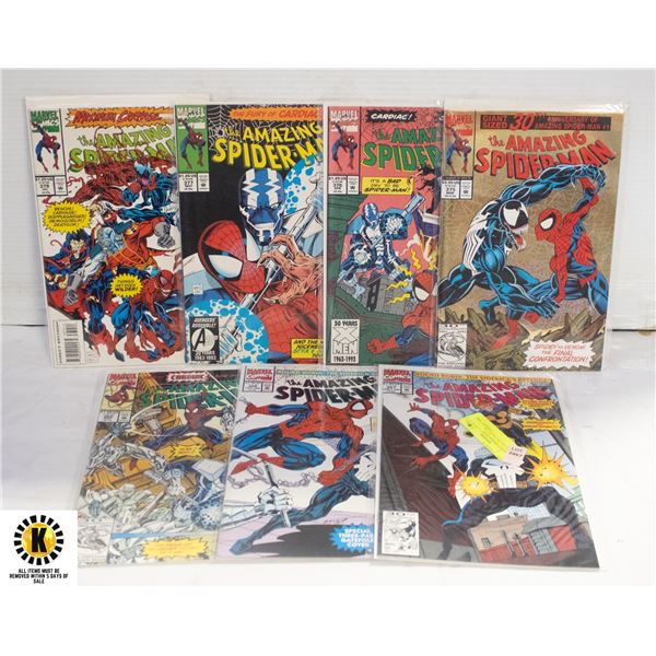 AMAZING SPIDER-MAN 357,358,360,375,376,377,379