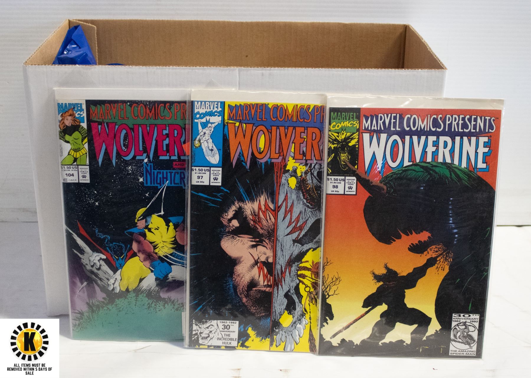 BOX OF WOLVERINE COMICS - Kastner Auctions
