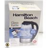Image 1 : HAMILTON BEACH GLASS KETTLE - NEW