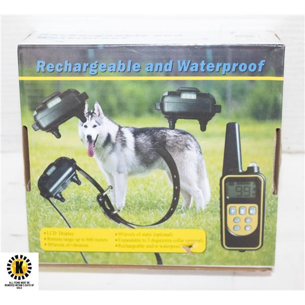 RECHARGABLE/WATERPROOF SHOCK COLLAR FOR DOGS