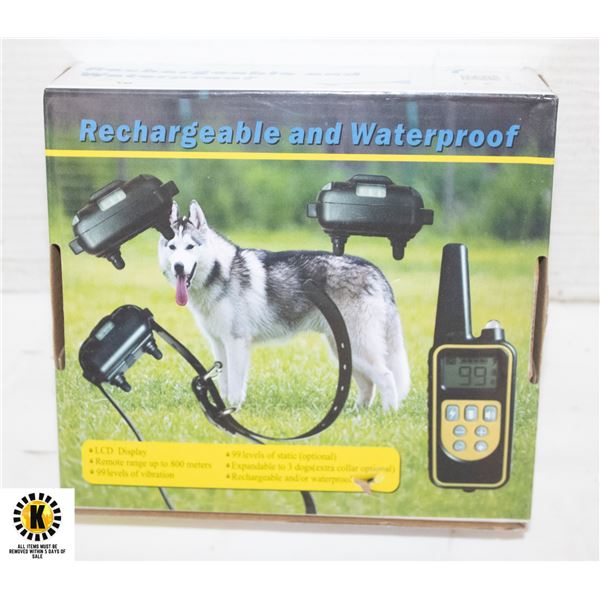 RECHARGABLE/WATERPROOF SHOCK COLLAR FOR DOGS
