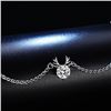 Image 1 : 1 CT GRA CERTIFIED MOISSANITE 925 SILVER BRACELET