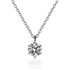 Image 1 : 2 CT GRA CERTIFIED MOISSANITE 925 SILVER NECKLACE