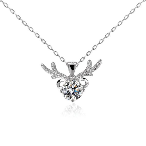 2 CT GRA CERTIFIED MOISSANITE 925 SILVER NECKLACE