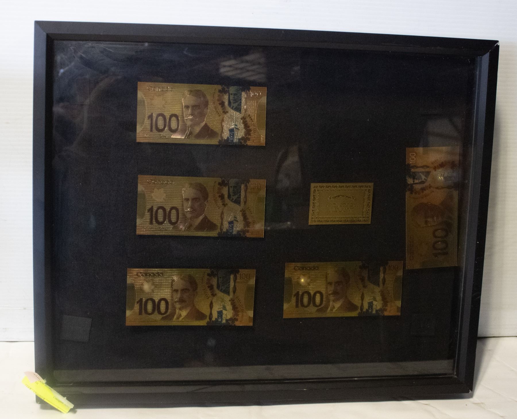 Gold Note Frames SHADOW BOX FRAMED GOLD NOTES WITH