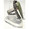 Image 2 : 14)  NATURAL  GREEN SWISS OPAL SIZE 7.5 RING WITH