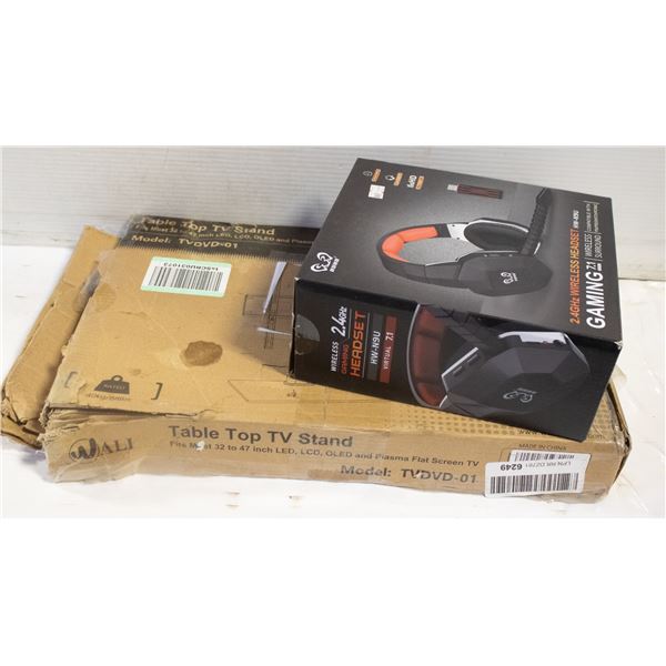 GAMING WIRELESS HEADSET + TABLE