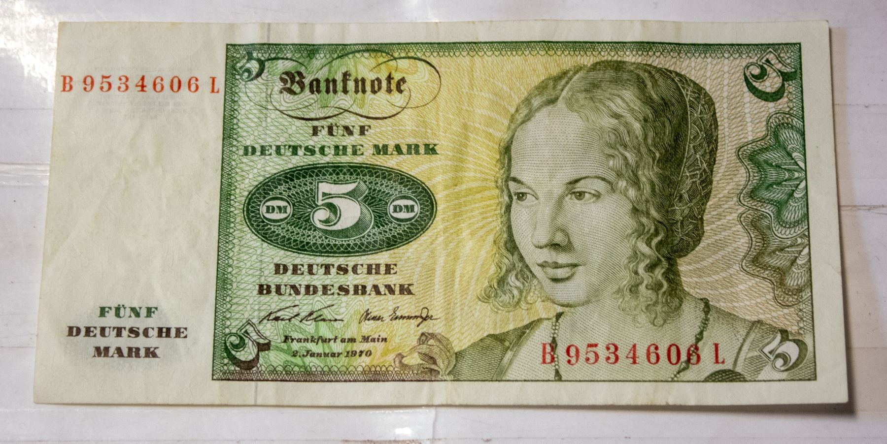 Funf 5 FUNF DEUTSCHE MARK B9534606 L