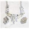 Image 1 : NECKLACE, EARRINGS, PIN