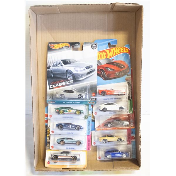 LOT OF 11 INDIVIDUAL HOTWHEELS & MATCHBOX CARS