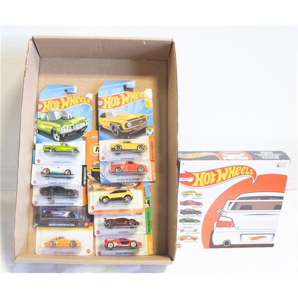 LOT OF 10 INDIVIDUAL HOTWHEELS & MATCHBOX CARS