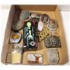 Image 1 : BELT BUCKLE COLLECTION & 1970S WIND-UP COFFIN
