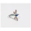 Image 1 : NEW SIZE 7 SILVER TONE DRAGON FLY RING