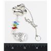 Image 1 : NEW RHINESTONE PAWPRINT THEME PRISM SUNCATCHER