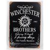 Image 1 : NEW "WINCHESTER SINCE 1983 BROTHERS SAVING PEOPLE