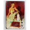 Image 1 : NEW PIN-UP STYLE QUEEN OF SPADE CHECKER PLAYING