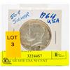 Image 1 : 1964 SILVER USA 50 CENT