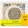 Image 1 : 1964 SILVER USA 50 CENT