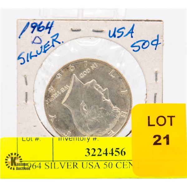 1964 SILVER USA 50 CENT