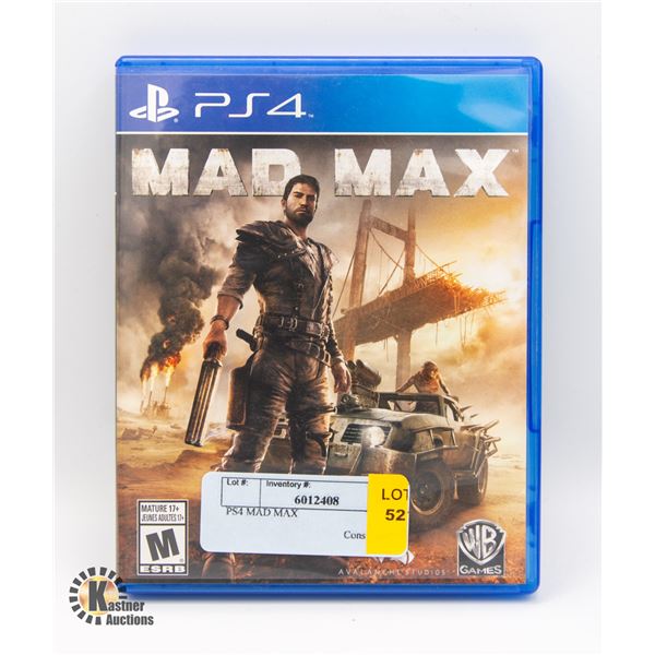 PS4 MAD MAX