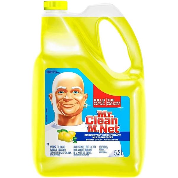 NEW 5.2L MR CLEAN DISINFECTANT MULTI-SURFACE CLEAN