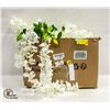 Image 1 : NEW 24 PCS DECORATIVE ARTIFICIAL WHITE FLOWERS