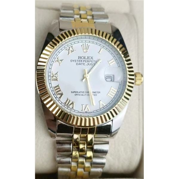 NEW REPLICA ROLEX QUARTZ "DATEJUST" WATCH