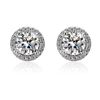 Image 1 : 1 CT GRA CERTIFIED MOISSANITE 925 SILVER EARRINGS